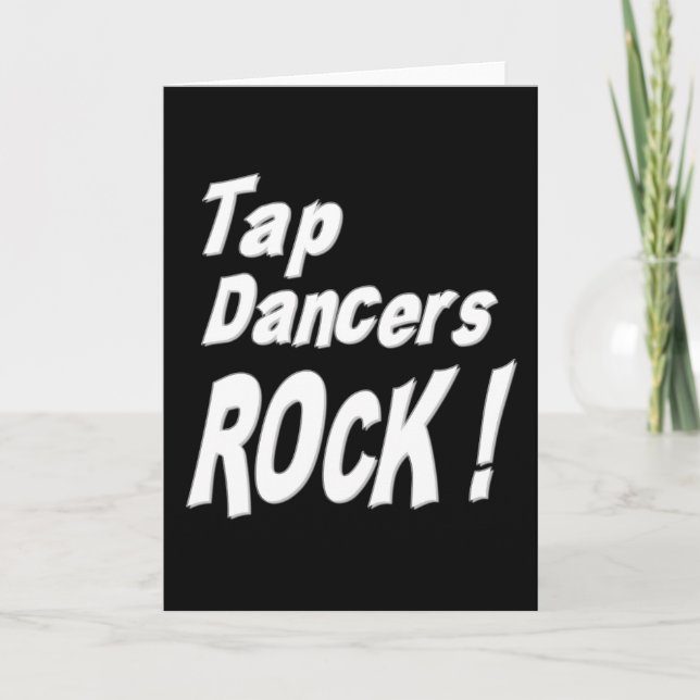 Tap Dancers Sten! Kort för hälsning (Framsida)
