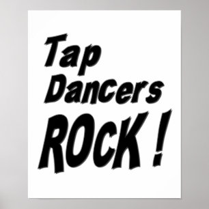 Tap Dancers Sten! Poster utskrift