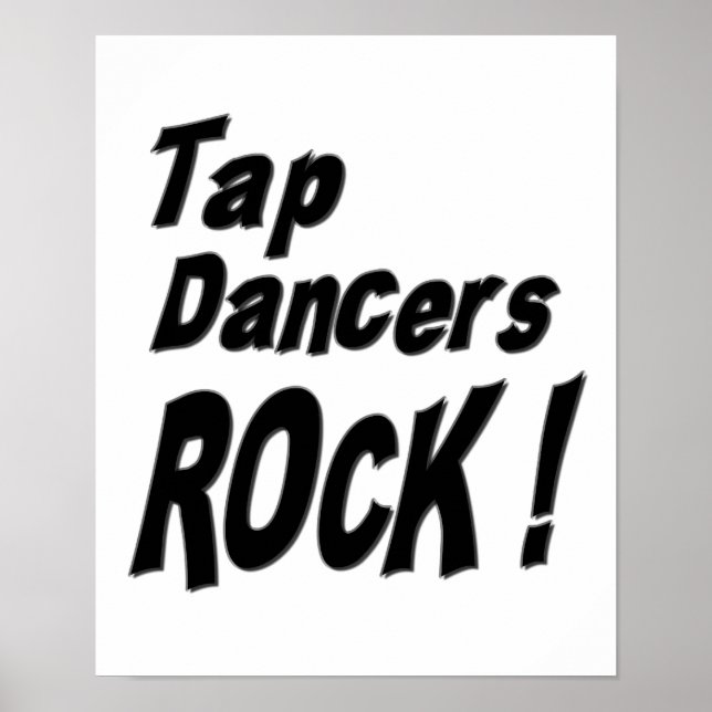 Tap Dancers Sten! Poster utskrift (Framsidan)