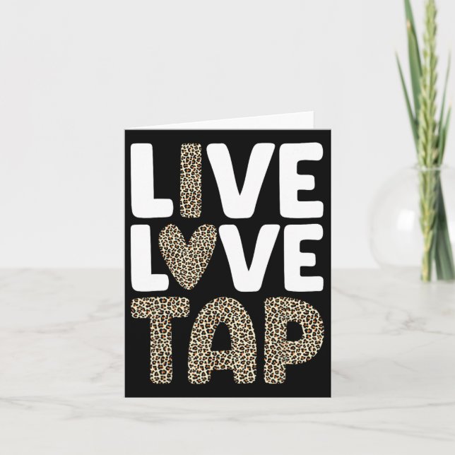 Tap Dancing Art För manar Women Dancing Cl Tap Kort (Framsida)