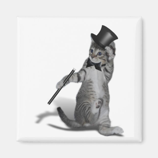 Tap Dancing Cat Magnet (Framsidan)