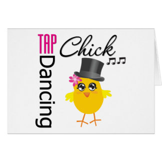 Tap Dancing Chick 2 Hälsningskort