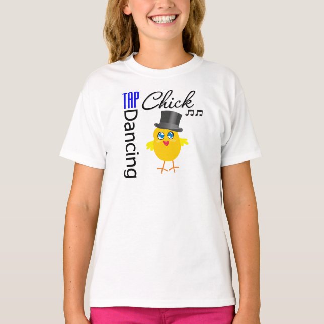 Tap Dancing Chick 3 T-shirt (Framsida)