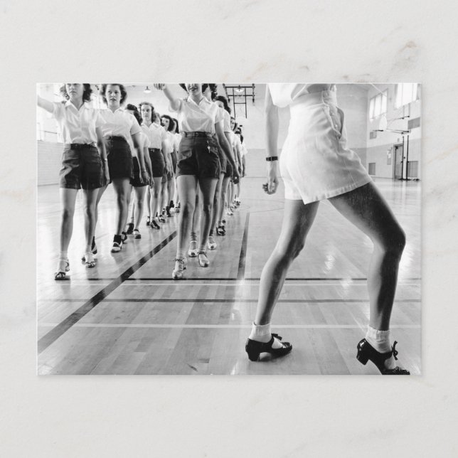 Tap Dancing Class, 1942 Vykort (Framsida)