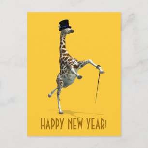 Tap Dancing Giraffe Helg Vykort