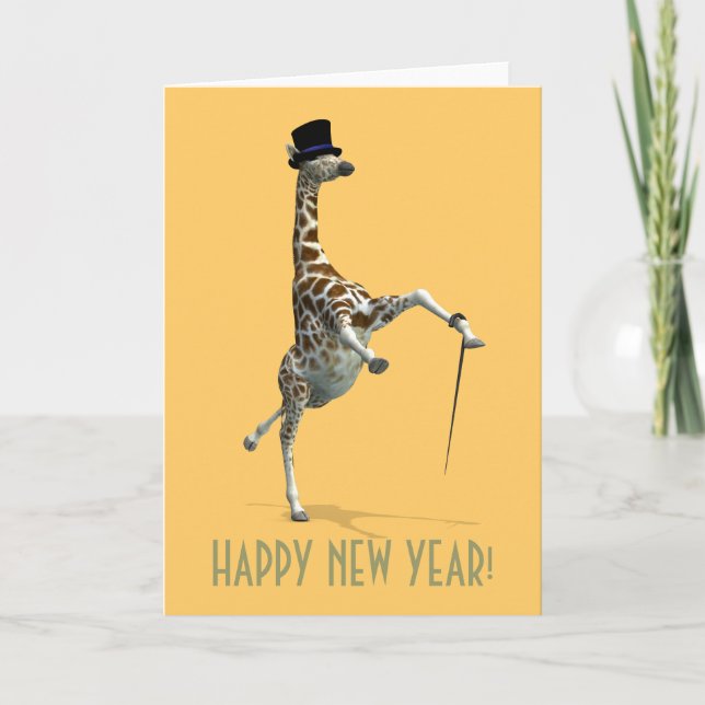 Tap Dancing Giraffe Helgkort (Framsida)