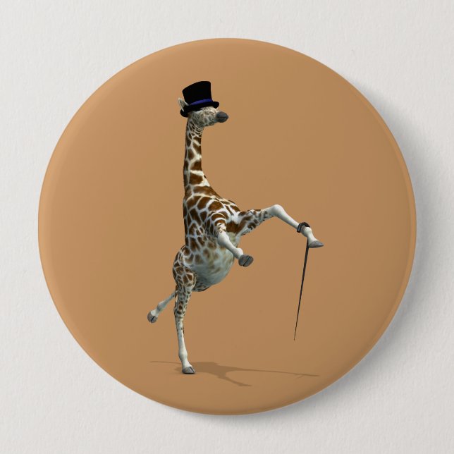 Tap Dancing Giraffe Knapp (Framsida)