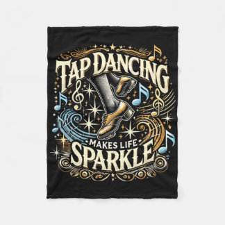 Tap Dancing gör att Life Gnistra Foot Stomping Tap Fleecefilt