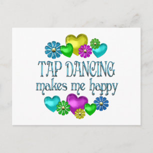 Tap Dancing Happiness Vykort