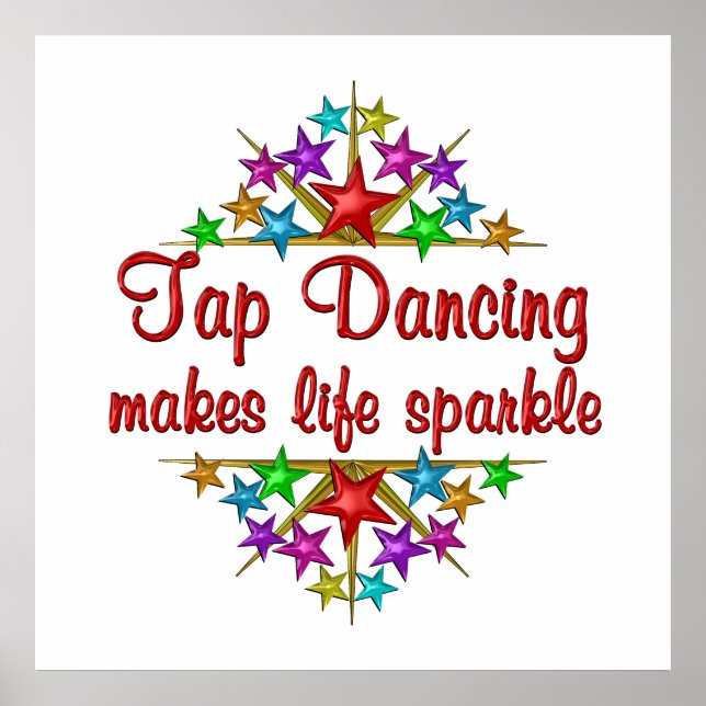 Tap Dancing Sparkles Poster (Framsidan)