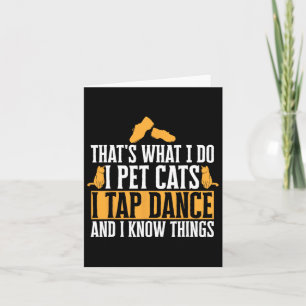 Tap Dancing Teacher Cats Tap Dancer Tap Dance Kort
