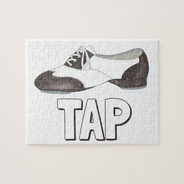 TAP Shoe Dance Teacher Dancer Tapdance Gift Pussel (Horisontell)