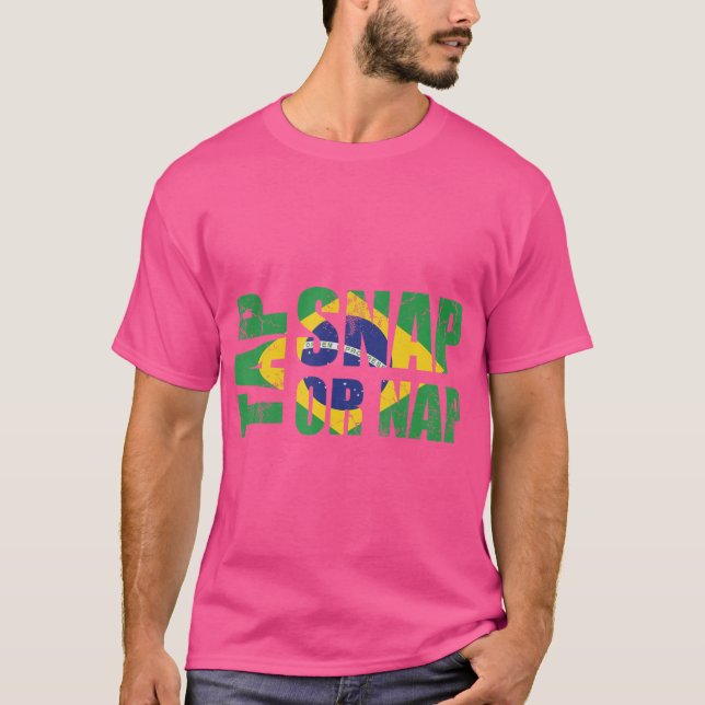 Tap Snap or Nap Brazilian Jiu-Jitsu Brasilien Bjj  T Shirt (Framsida)