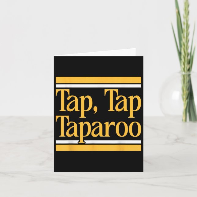 Tap Tap Taparoo Golf Humor T-shirt.png  Kort (Framsida)
