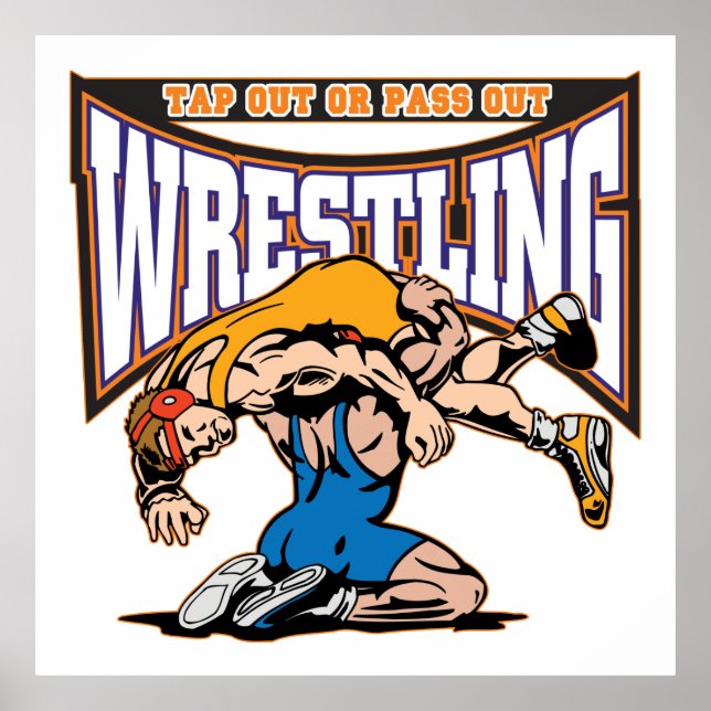 Tap ut Wrestlers Poster (Framsidan)