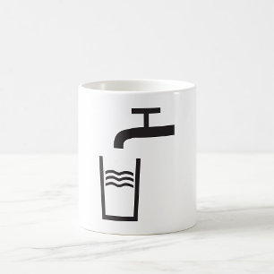 Tap Vatten Symbol Kaffemugg
