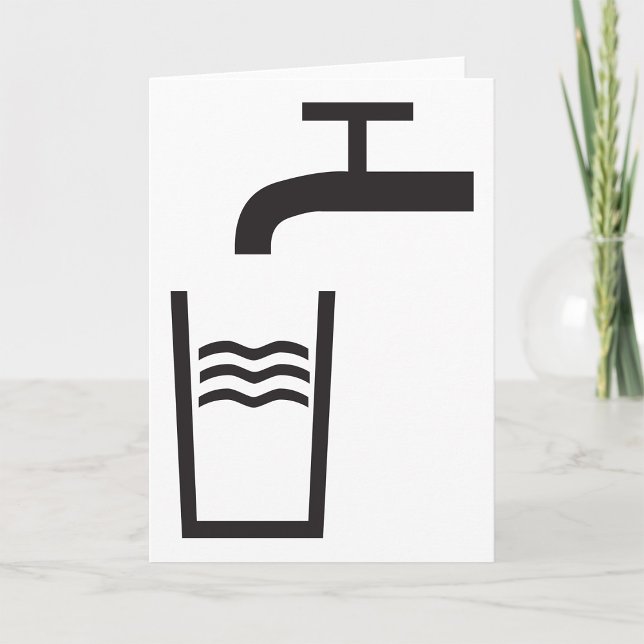 Tap Vatten Symbol Kort (Skapare uppladdad)