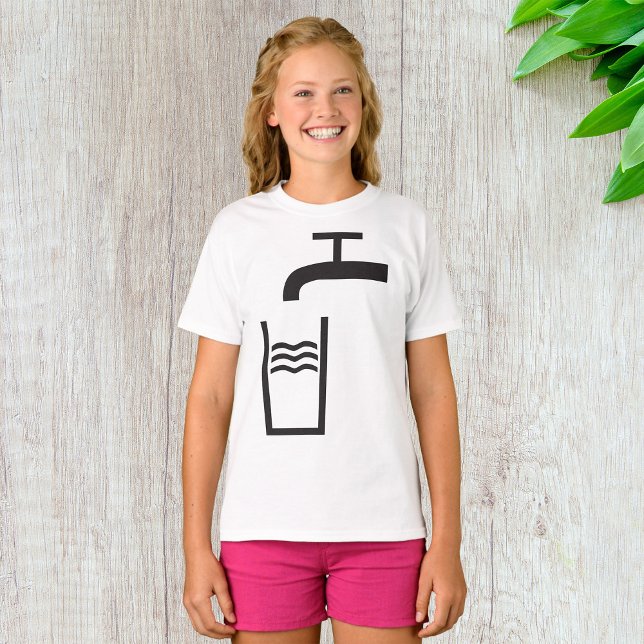 Tap Vatten Symbol T Shirt (Skapare uppladdad)