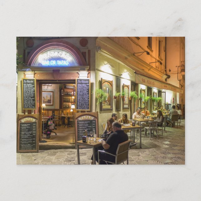 Tapas pub och restaurang vykort (Framsida)