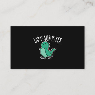Tapasaurus Rex Tap Dance Dinosaur Dino Visitkort