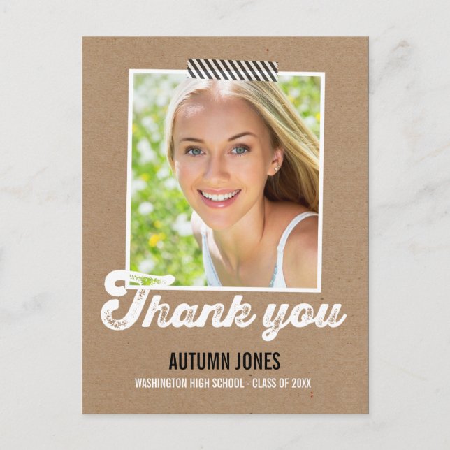 Taped Studenten - tackkort Vykort (Framsida)