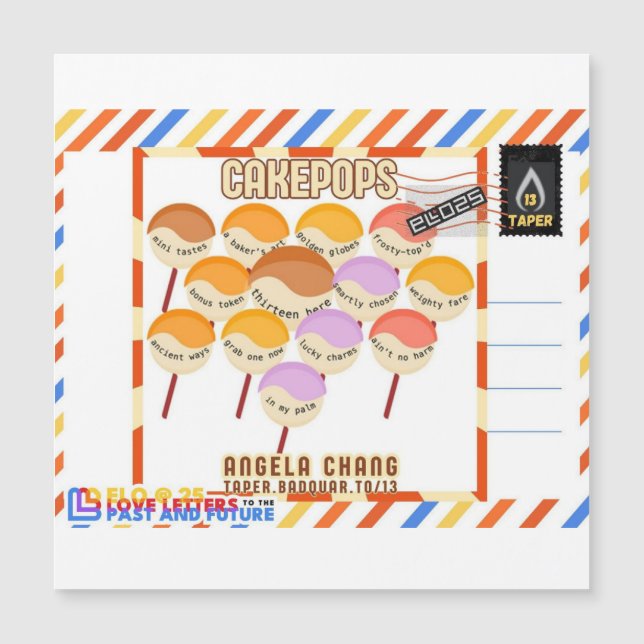 Taper:CakePops Hej från ELO2025 (Framsida)