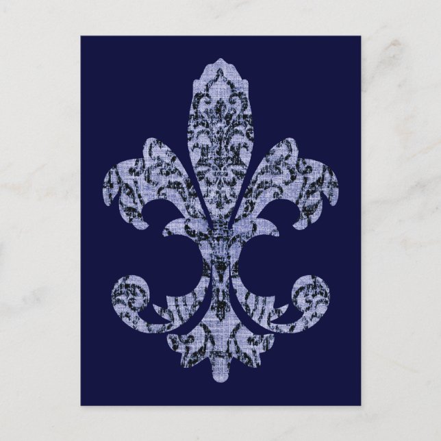 Tapestry Fleur de lis 1 Vykort (Framsida)