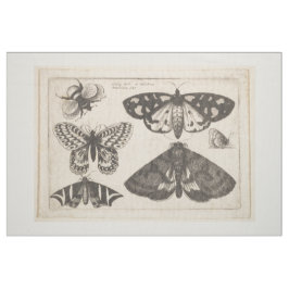 Tapestry för insekt för bi för vintagemalfjäril tyg