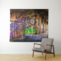 Tapestry för konst för vägg för gatakonstgrafitti