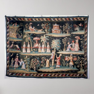 Tapestry i Chinoiseriestilen av den John skåpbilen Poster