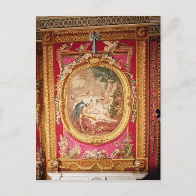 Tapestry Panel som skildrar Cupid och Psyche Vykort (Framsida)