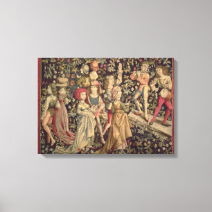 Tapestry som visar dansare och musiker canvastryck