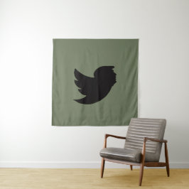 TAPESTRY - T BIRD DESIGN - GRÖNT/SVART