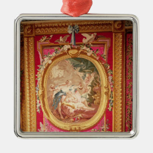 Tapestrypanel som visar cupiden och psyken julgransprydnad metall