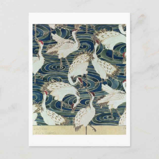 Tapet, av Silver Studio, c.1890 Vykort (Framsida)