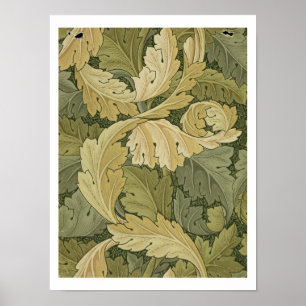 Tapet Design med Acanthus/Woodland färg, 1 Poster