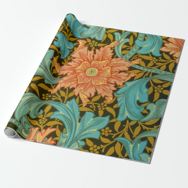 Tapet Design, stam av William Morris Presentpapper (Utrullad)