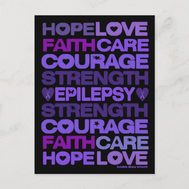 Tapet... epilepsi helg vykort (Framsida)