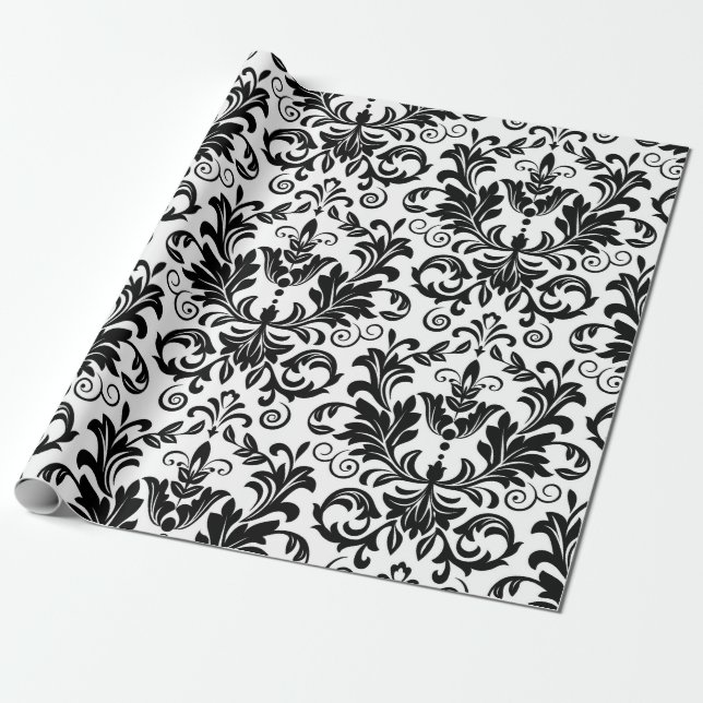 Tapet i Baroques stil. Sömlös backgator Presentpapper (Utrullad)