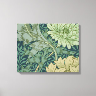 Tapet Mönster-exempel med Chrysanthemum Canvastryck