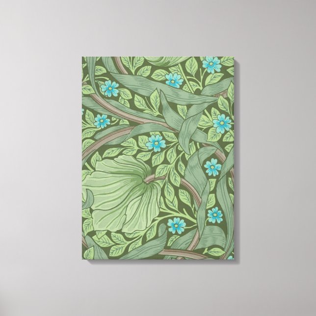 Tapet-Mönster-exempel med GlömMe-Nots Canvastryck (Framsida)