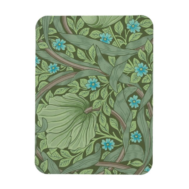 Tapet-Mönster-exempel med GlömMe-Nots Magnet (Vertikal)