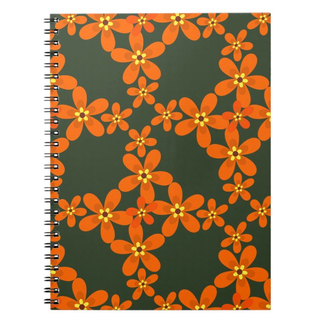 tapet-orange 1970 anteckningsbok (Framsidan)