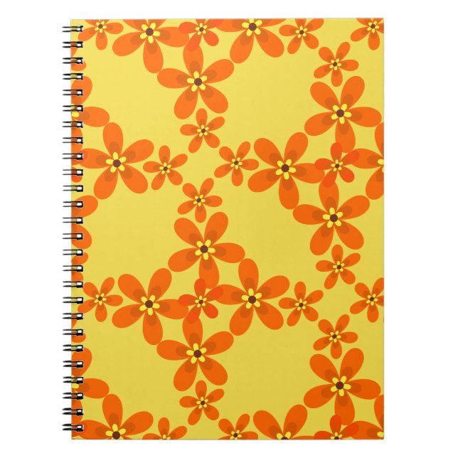 tapet-orange 1970 anteckningsbok (Framsidan)