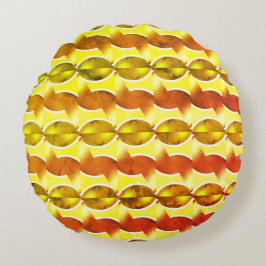 tapet-orange 1970 rund kudde