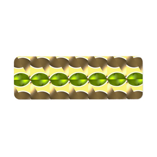 tapet retro returadress etikett (Framsidan)