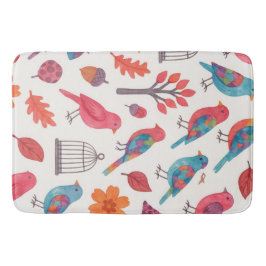 Tapete de Banheiro Pássaros e Flores DESING Badrumsmatta
