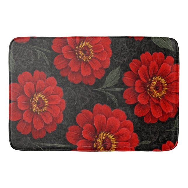 Tapete Flores de Zínnia em artes Badrumsmatta (Framsidan)