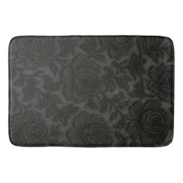 Tapete Renda floral detalhada em preto desing Badrumsmatta