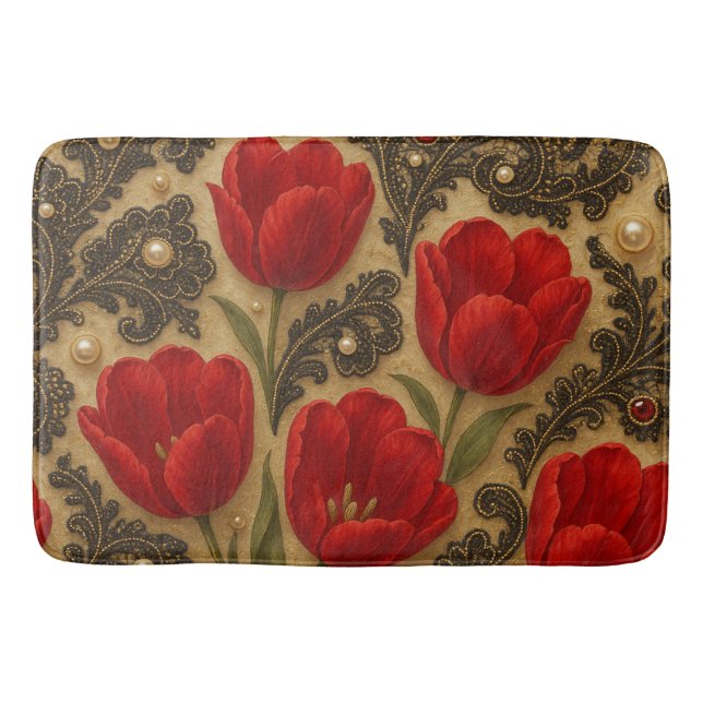 TAPETE Tulipas e Renda  DESIGN  Badrumsmatta (Framsidan)